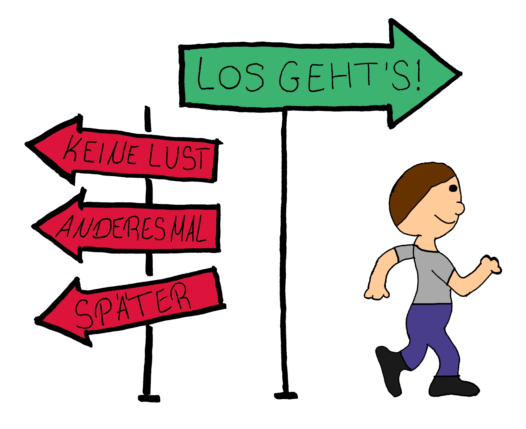 Los gehts